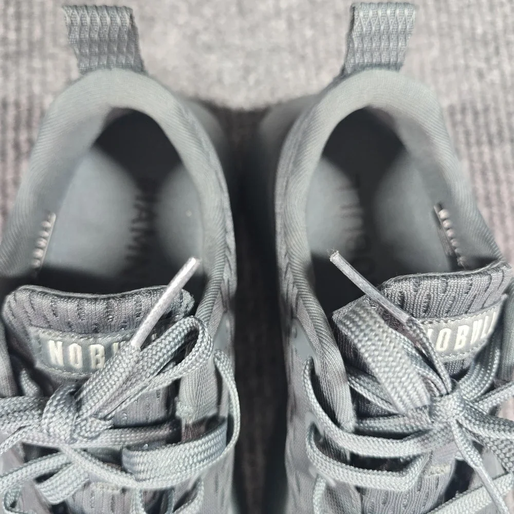 NOBULL Shoes Mens Size 8.5 Gray Mesh Athletic Training Running‎ Sneakers Low Top